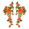3D Flower Embroidery Flower Applique Multi-Color Handmade Sew On Patch Embroidery DIY Embroidery Repair Patch Wedding Decoration