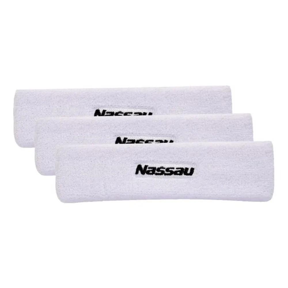NASSAU Hairband White 3-Pack NSBDSH-WH