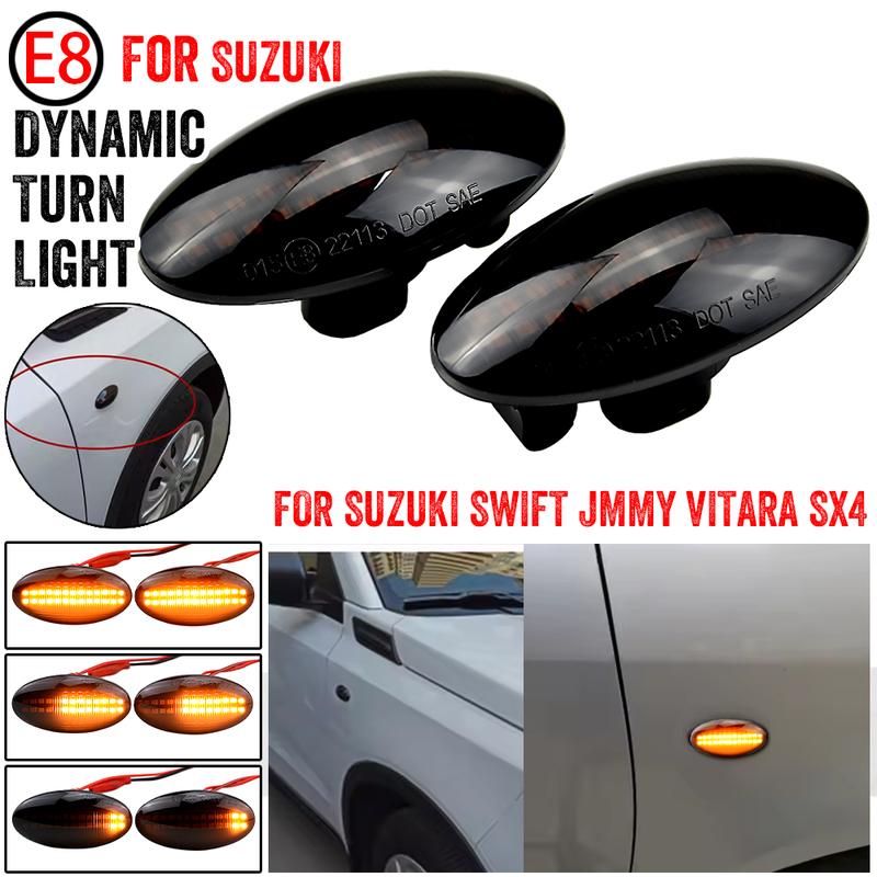 New Dynamic Side Marker Turn Signal Light Sequential Blinker Light Indicator For Suzuki Swift Jimmy Vitara SX4 Alto