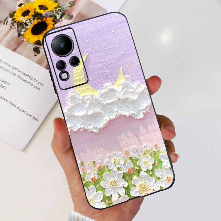 For Infinix Note 11 Case X663 X663B Stylish Painted Back Cover 6.7'' Shockproof Phone Case For Infinix Note 11 Note11 Soft Shell