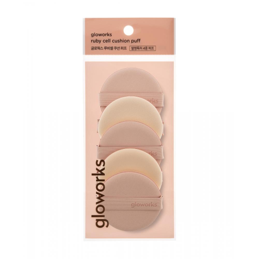 Gloworks Cushion Puff 4 Layer 5 Pcs