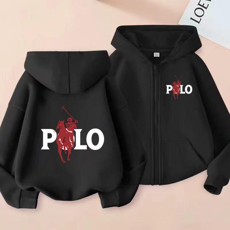 Kids Zipper Style Cardigan Coat Fashion Letter Loose Sweatshirt Toddler Boy Girl 3-14 Yrs Hoodie Casual Brand Sports Top Clothes