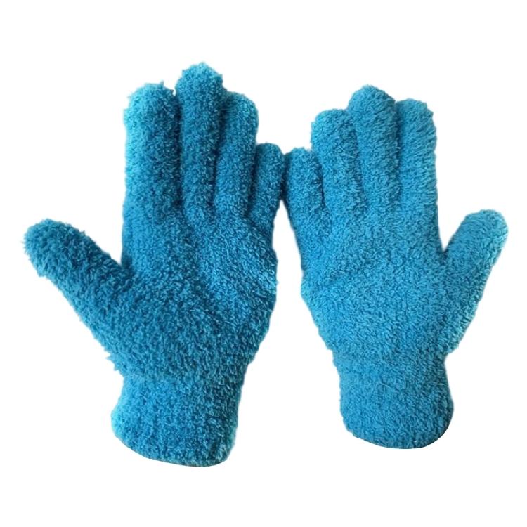 Multipurpose Dust Collection Gloves Soft Absorbent Corals Fleece For Home Cleaning Tasks Gentle On Furniture Surfaces