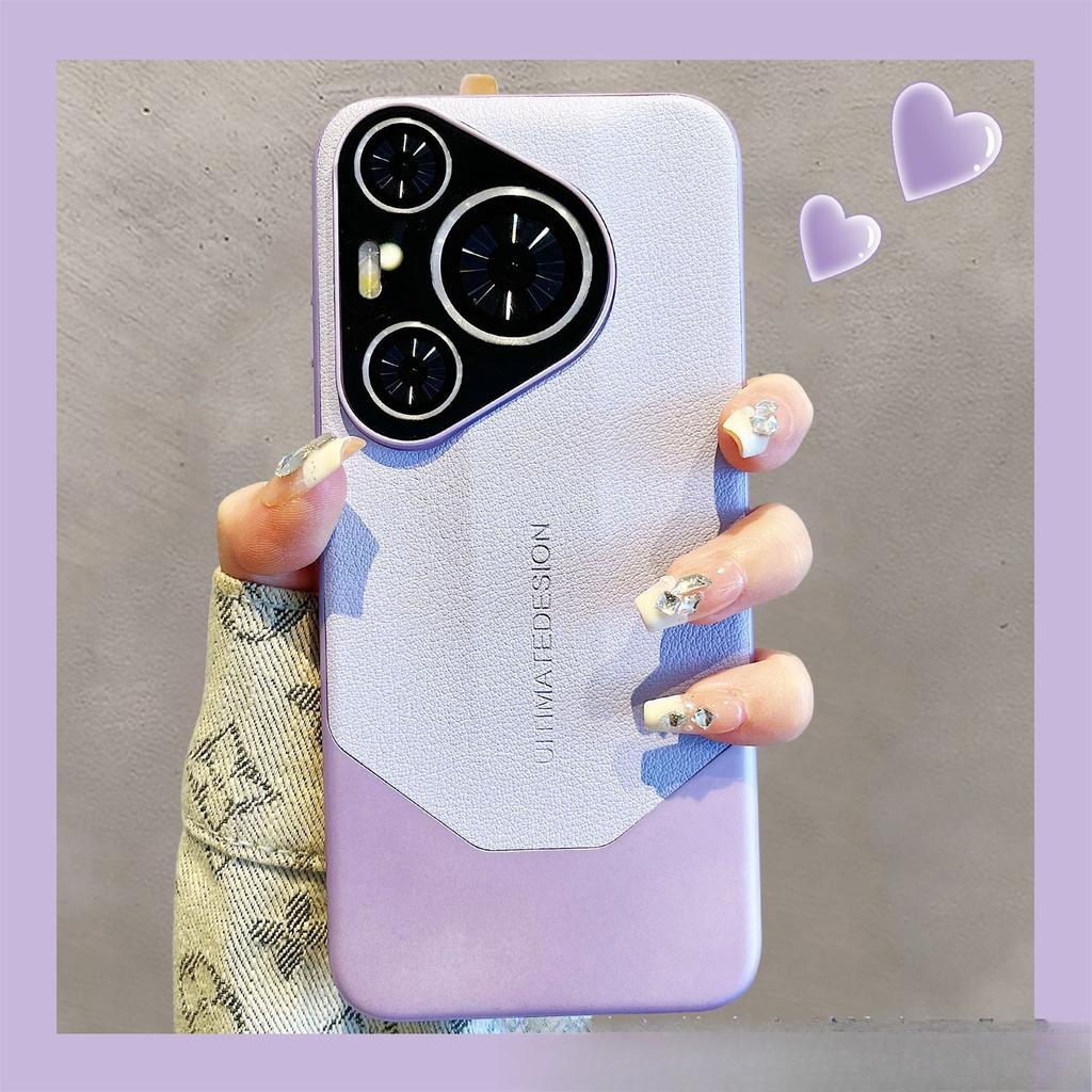 Kompatibel mit Huawei PURA70Pro Handyhülle, Lederbeschichtetes Mate70, All-inclusive Objektiv, Nova13