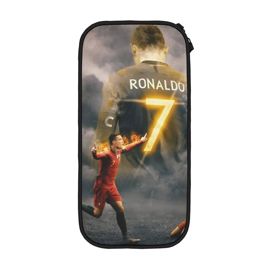 Lustiges Fußball-Federmäppchen Ronaldos Federmäppchen für Mädchen Jungen Große Kapazität Taschen Schulbedarf Geschenke Schreibwaren