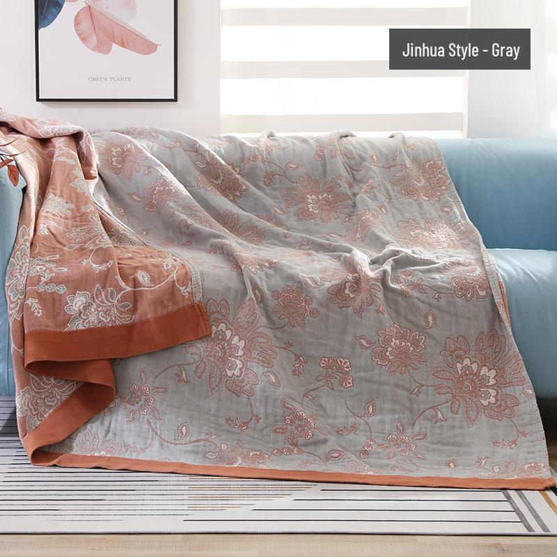 Five-Layer Cotton Gauze Blanket - Summer Quilt for Kids & Adults