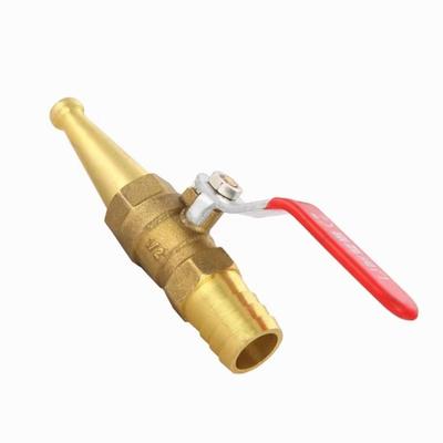 Copper Material Water Gun Nozzle High-pressure Design Shutoff Valve Water Hose Switch with Handle Fire Ball Valve