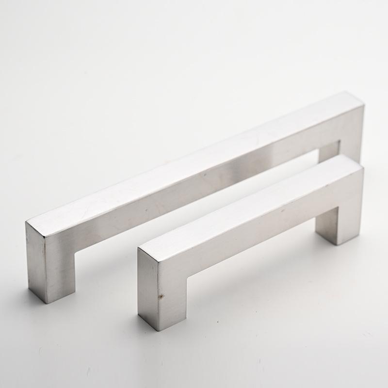 Modern Stainless Steel Square Pull Handle for Cabinets and Drawers