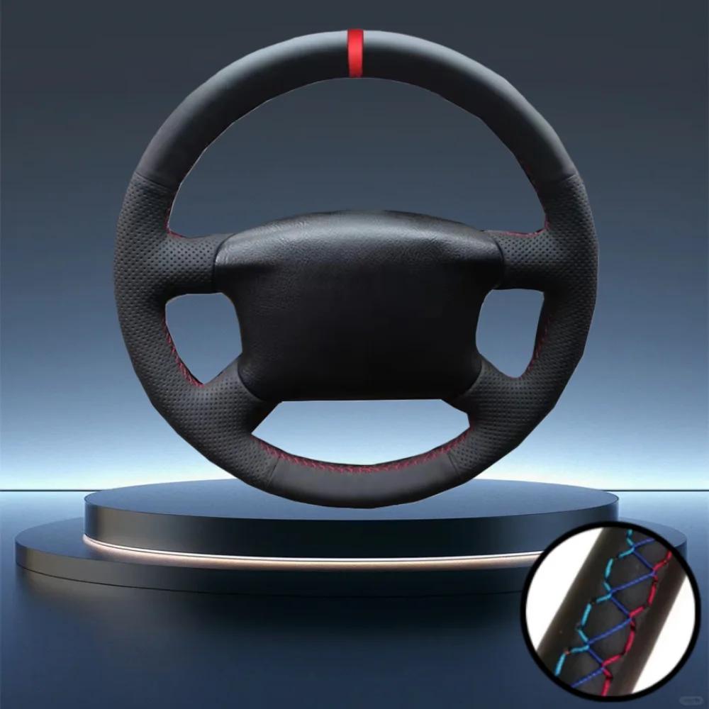 Car Accessories Hand-Stitched Car Steering Wheel Cover Artificial Leather For Volkswagen VW Passat B5 1996-2005 Golf 4 1998-2004