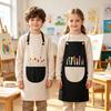 Grembiule da Pittura Impermeabile per Bambini - Grembiule da Cucina e Pittura per Bambini e Bambine