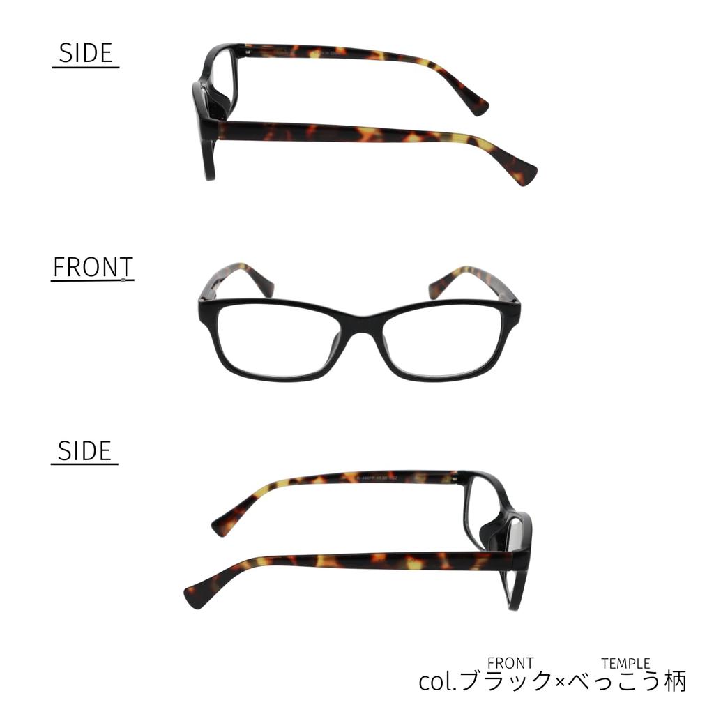 Enix Reading To Spring High Black X Tortoiseshell [ANYCCS] Glasses, Stylish, +1.0 +3.5, Hinges, Fit, Pattern, Lightweight, Men's & Women's (2.0)