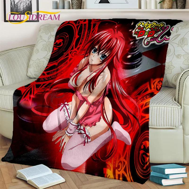 Cartoon Sexy Girl High School DxD Anime 3D Blanket,Soft Throw Blanket for Home Bedroom Bed Sofa Picnic Travel Cover Blanket Kids