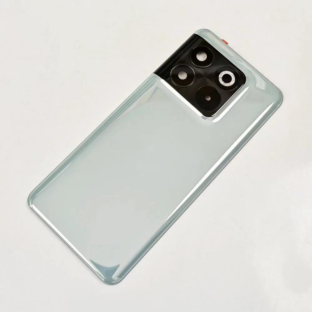 

Для OnePlus 10T/Ace Pro задняя стеклянная крышка батарейного отсека с рамкой камеры задняя аккумуляторная стеклянная дверца ремонт корпуса Замена зелёный