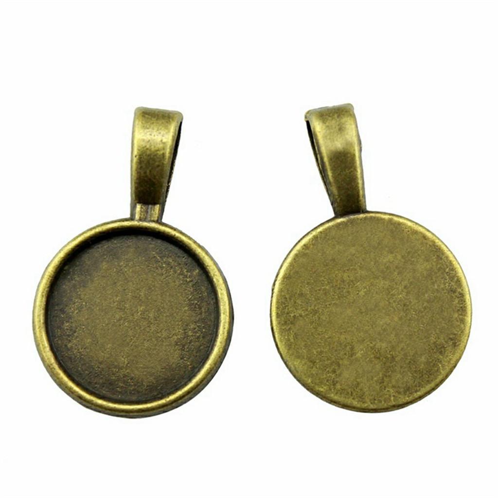 Accessories Parts Fit Round 8-15Mm Glass Cabochon Base Setting Tray Wedding Jewelry Findings QA016