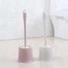 Plastic Handle Toilet Brush Set with Stand Corner Cleaning Brushes Detachable Round Nylon Head WC Bathroom Accessories Classical