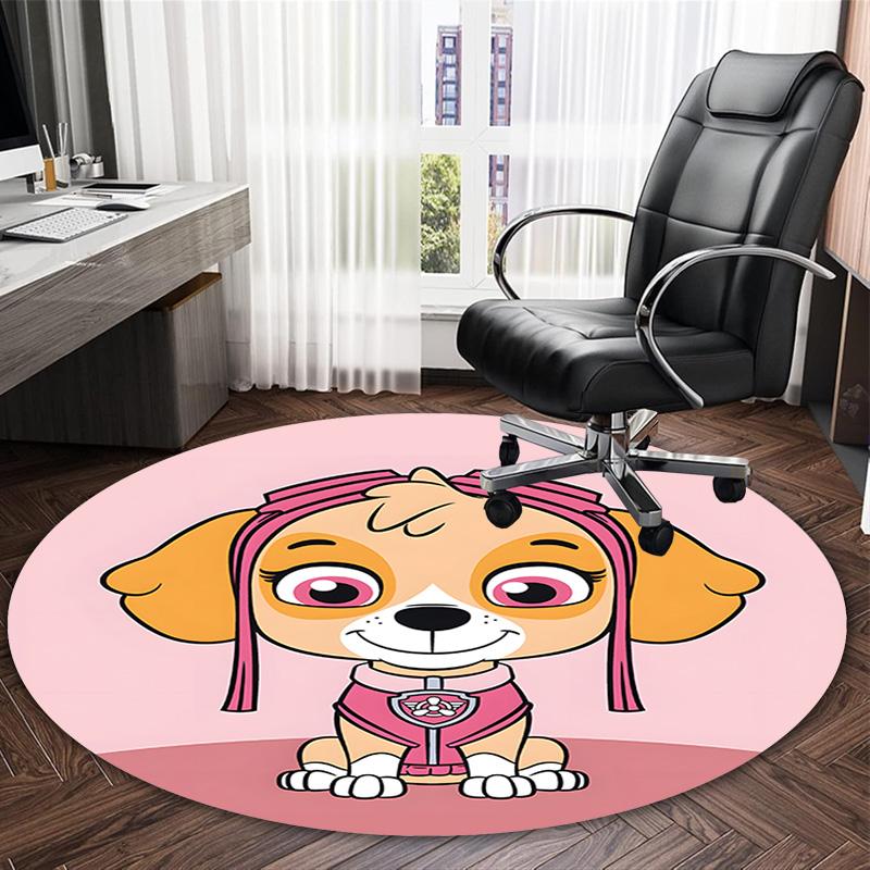 1pc Paw9 Carpet, Round Rug, Comfortable, Suitable for Entryways, Living Rooms, Office, And Bedrooms, Christmas Decoration