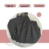 Dark Grey Heart Pattern Wide Leg High Waist Petite Women's Trousers - Spring/Summer Casual Straight Leg Floor Length Pants