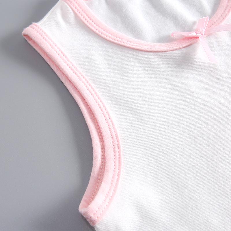 Girls' Pure Cotton Sleeveless Summer Vest