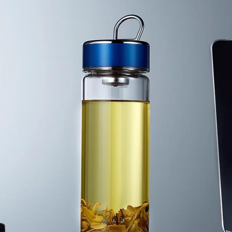 Heenoor Portable High Borosilicate Glass Tea Bottle