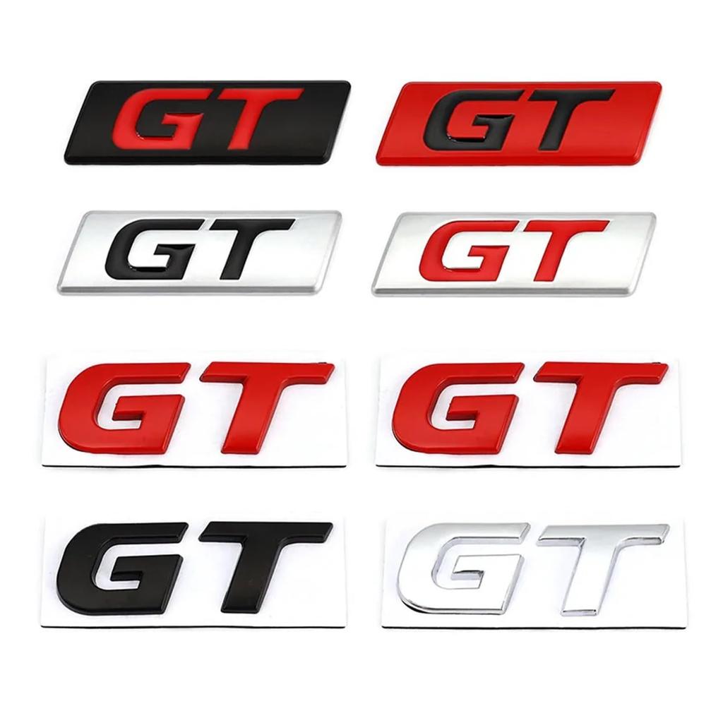 AQXYTBLU Car Sticker GT Badge Emblem Decal Compatible with Hyundai GT Focus Mondeo Forte