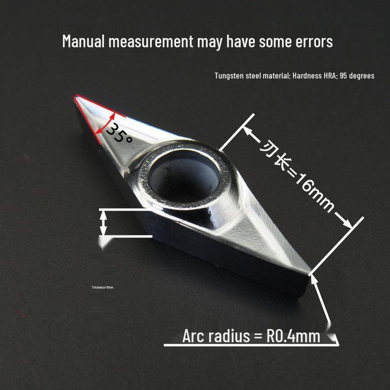 Tungsten Steel CNC Wood Lathe Tool Set with Disposable Inserts