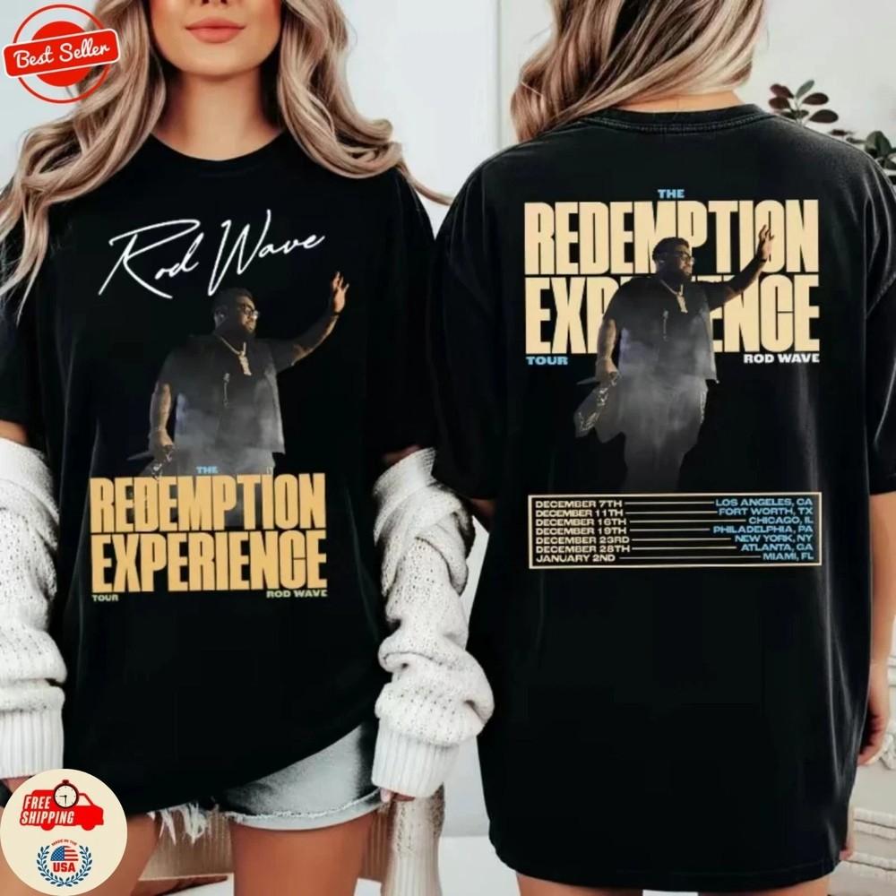 Rod Wave The Redemption Experience Tour 2025-2026 Concert T-Shirt SN174 Unisex T-Shirt XXXXL