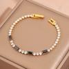 Popular bracelet, titanium steel does not fade, love zircon bracelet, high-end female light luxury niche bracelet, bracelet.