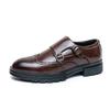 One Pedal Leather Shoes Men's British Casual Business Retro Lazy Shoes Breathable Brock
