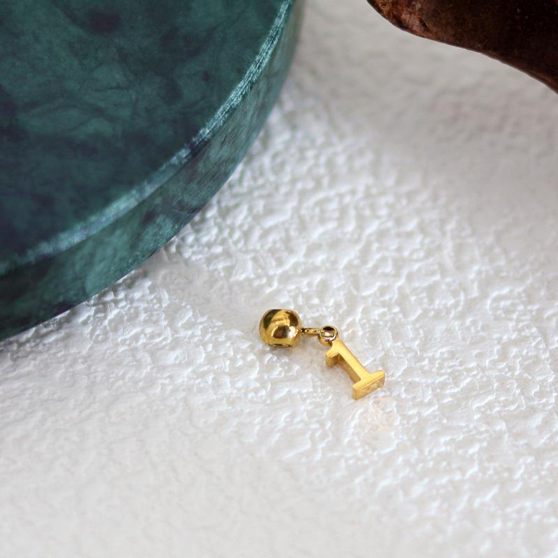 DIY Sliding Chain Alphabet Number Pendant Necklace Personalized Jewelry
