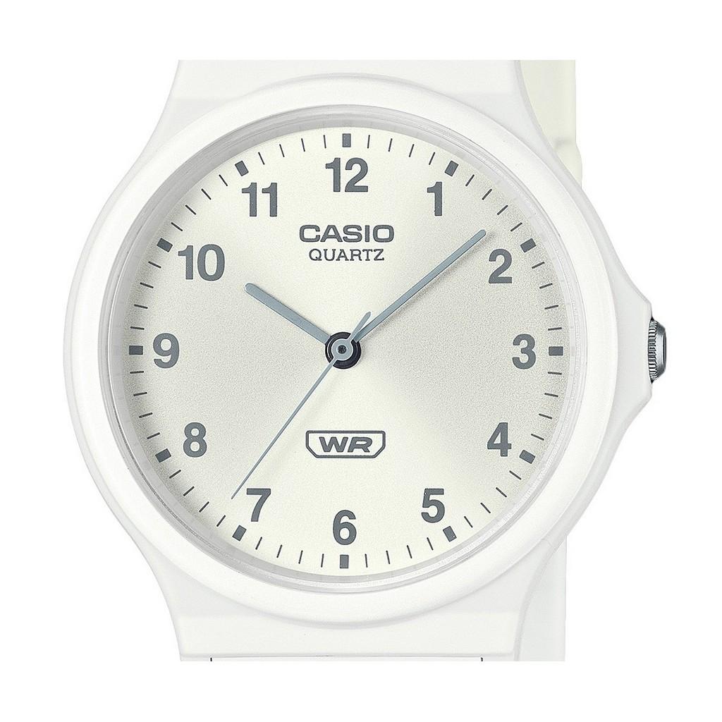 Casio Zegarek męski POP Analog Bio Resin Strap Silver Dial Quartz MQ-24B-7B
