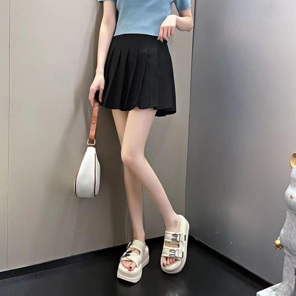 Super Thick-soled Rabbit Ears Cool Slippers Women Wear Versatile Soft-soled Sandals One-word Drag slippers