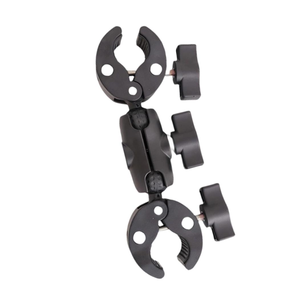 Shockproof Flexible Double Arm Bike Camera Holder for Stable Video Recording with Quick Release and Wide Compatibility