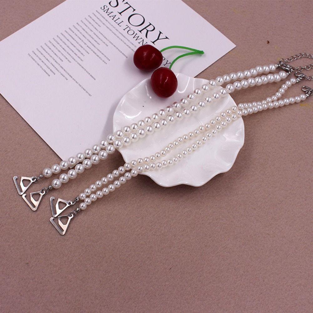 Fashion Metal Bras Straps Aniti-slip Rhinestone Underwear Strap Pearl Adjustable Women Lingerie Accessories