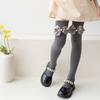 Kindersocken für Mädchen Schleife Lange Socken Schule Teenager Kniestrümpfe Baby Mädchen Overknee-Socken Frühling Herbst