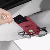 Car Suede Glasses Clip Sun Visor Sunglasses Clamp Holder For Skoda Octavia Superb Rapid Kodiaq Karoq Fabia Kamiq Enyaq Citigo RS