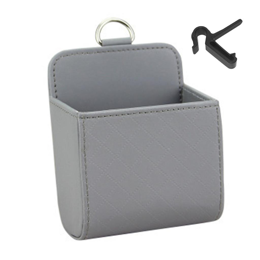 Car Airs Vent Storage Bag,Dashboard Tidy Hanging Leather Organizer Box,Glasses Phone Holder,Storage Organizer Car Accessorie