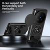 KEYSION Magnetic Phone Case for VIVO X300 Ultra 5G Slide Camera Lens Protection Upright Stand 360° Ring Shockproof Back Cover