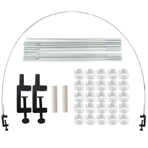 Kit Arco Per Palloncini 9x10 Piedi: Telaio Regolabile In Fibra Di Vetro Con Base E Sacche D'Acqua, Per Compleanni, Matrimoni E Feste