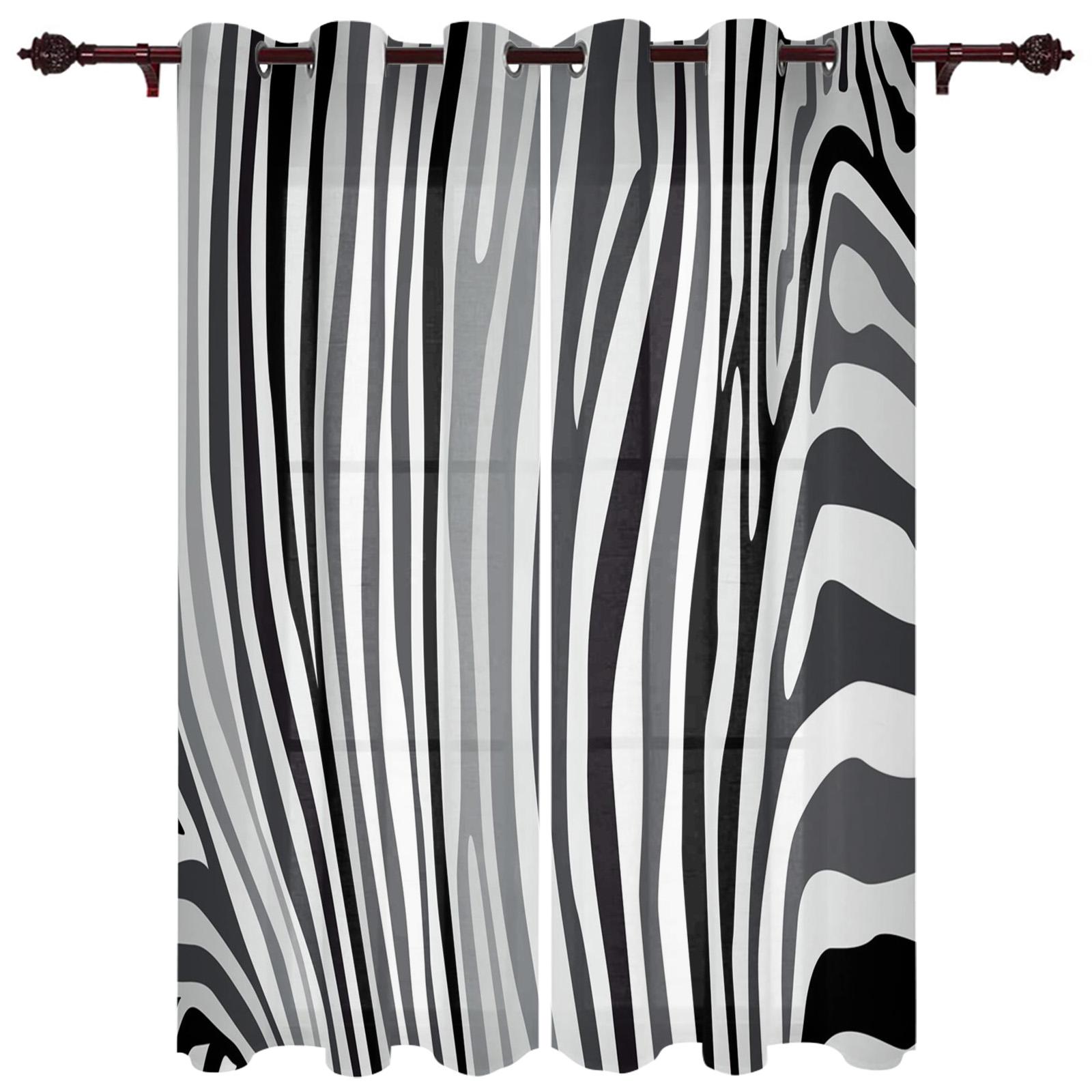 Фиолетовые леопардовые полоски зебры шторы для спальни кухонные шторы для гостиной 135W — фото 8