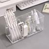 3 Grids Pen Holder Large Capacity Pencil Container Specical Design Pen Storage Box  Office