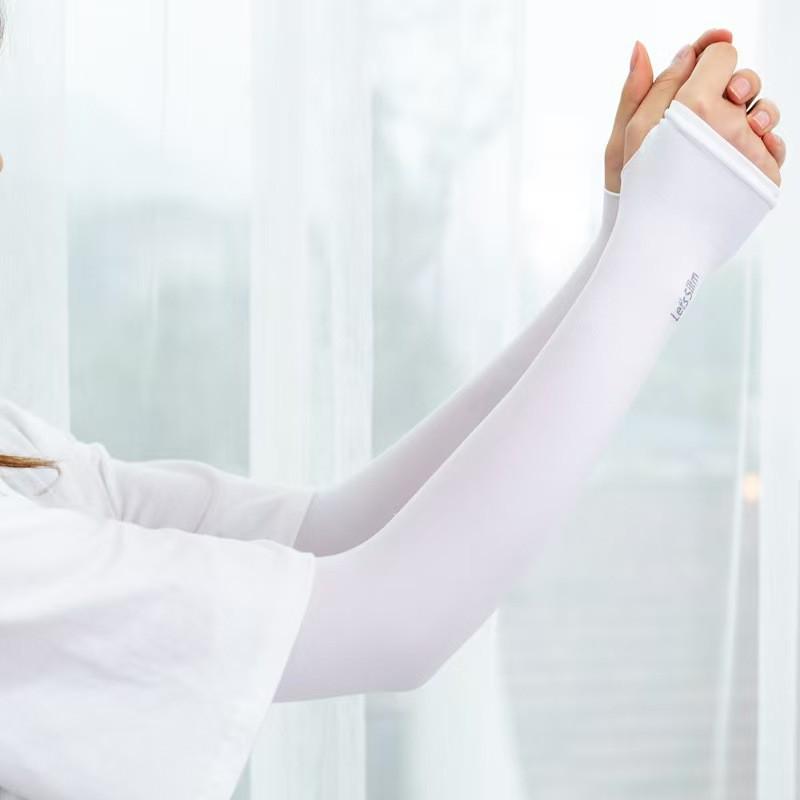 Ice Silk UV Protection Arm Sleeves for Men & Women – Cooling, Lightweight, Cycling Elbow Guards