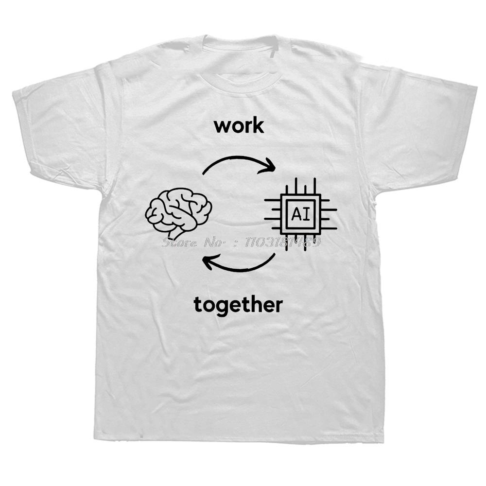 

AI VS Human OpenAI Style TShirt ChatGPT CHAT GPT Comfortable Hip Hop Gift Clothes O-Neck T Shirt Fitness Short Sleeve Top Tee... S разноцветный