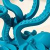 Oktopus-Tentakel Zahnbürstenhalter 3D-gedruckt Küsten-Ozean-inspiriertes Badezimmer-Organizer Nautischer Meeresbewohner Zahnbürstenständer für Arbeitsplatte