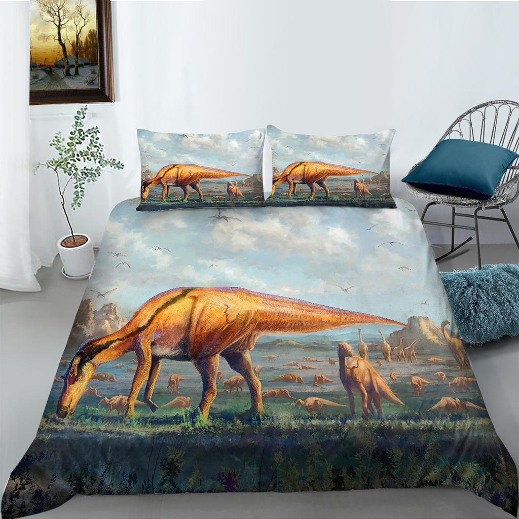 Polyester Bedding Two Or Three-Piece 3D Digital Printing Dinosaur Series