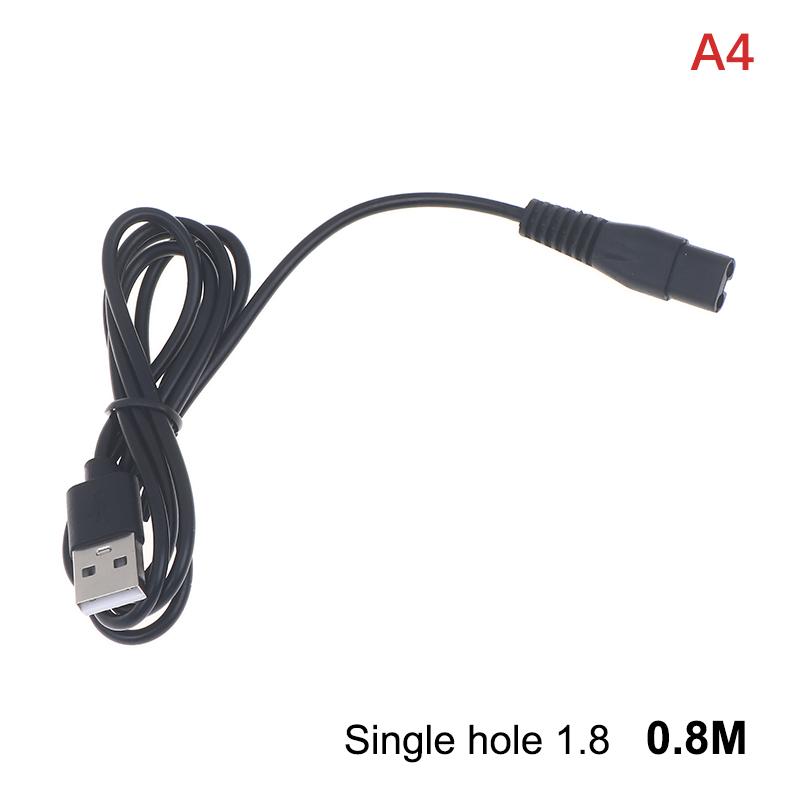 0.8/1M Usb Cable Charging Line Copper Hole Suit 5V Flashlight Shaver Hair Clipper Wire Single Hole 1.5 1.8 2.3