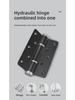 Hydraulic Invisible Door Hinge Closer with Automatic Rebound and Self-Closing Spring