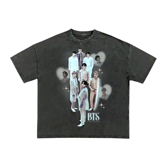 BTS ARMY Proof Members T-Shirt Charcoal Kpop Graphic Tee S-5XL 3XL
