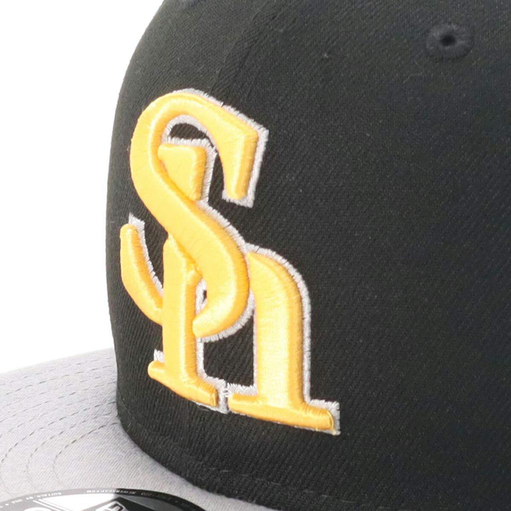 [New Era] Cap, Japanese Professional Baseball, Fukuoka SoftBank Hawks, ML, 950 NPB SOFHAW BLK ORG 25J