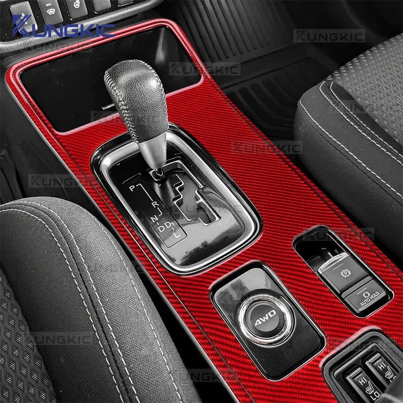 Real Carbon Fiber Gear Shift Panel Sticker for Mitsubishi Outlander 2017-2021, Left & Right Hand Drive Car Interior Trim