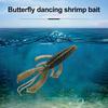 Shrimp Lure Fishing Bait with Twin Ridge Tails Realistic Looking Bright Color Portable Soft Bait Artificial Shrimp Lure